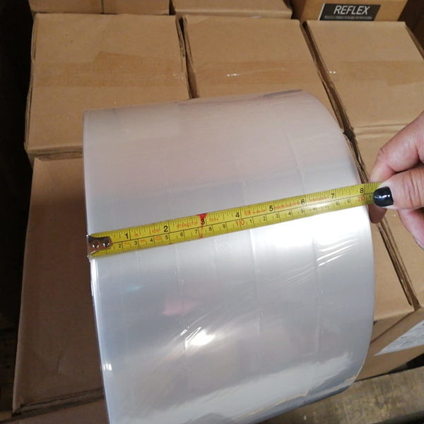 Recycelbare Schrumpfverpackungsfolienrolle, 50 Gauge, 60 Gauge, 75 Gauge, 100 Gauge, mikroperforierte Polyolefin-Schrumpffolie